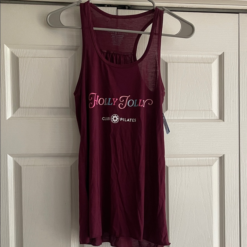 NWT Holly Jolly Club Pilates Tank Top, XL